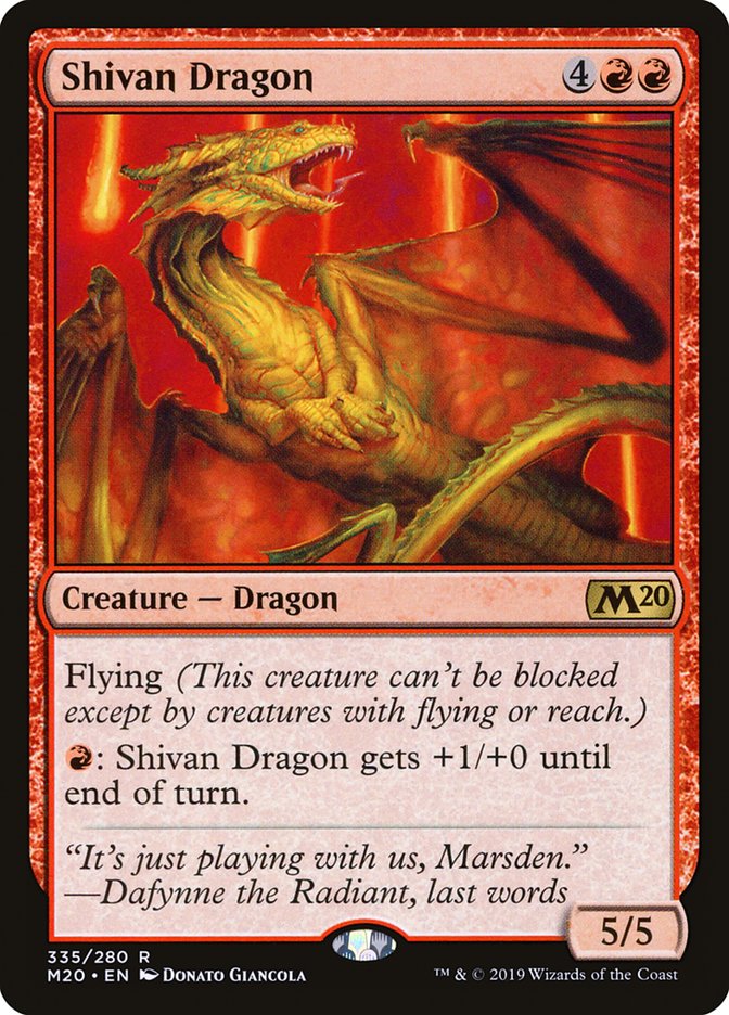 Shivan Dragon [Core Set 2020] | Game Master's Emporium (The New GME)
