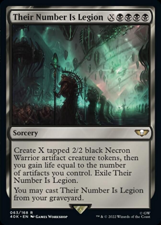 Their Number Is Legion (Surge Foil) [Warhammer 40,000] | Game Master's Emporium (The New GME)