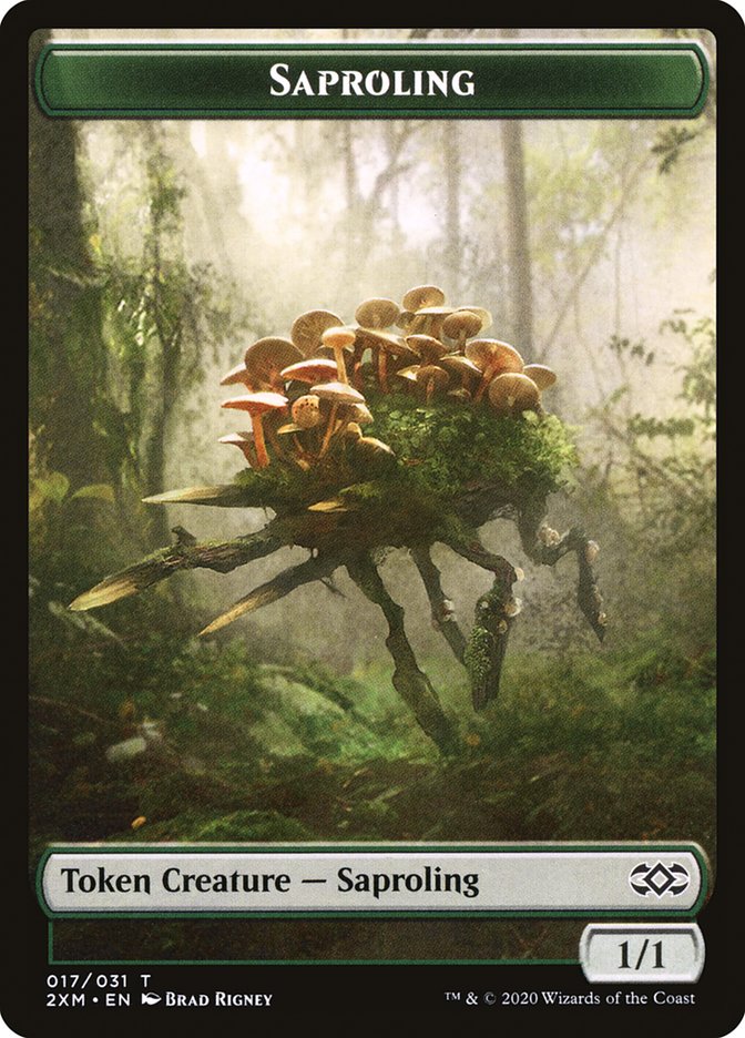 Marit Lage // Saproling Double-Sided Token [Double Masters Tokens] | Game Master's Emporium (The New GME)
