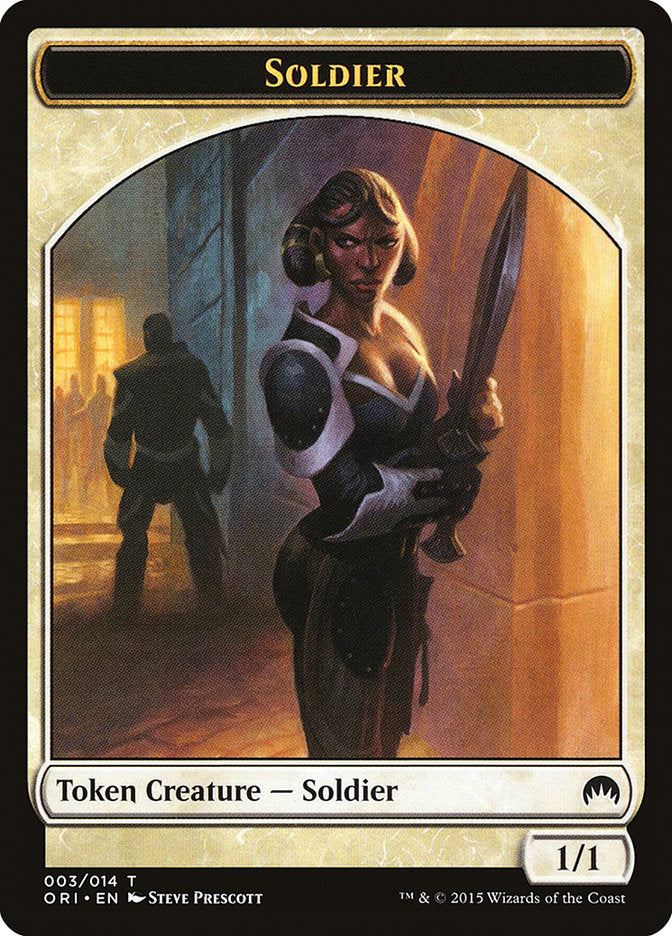 Soldier Token [Magic Origins Tokens] | Game Master's Emporium (The New GME)
