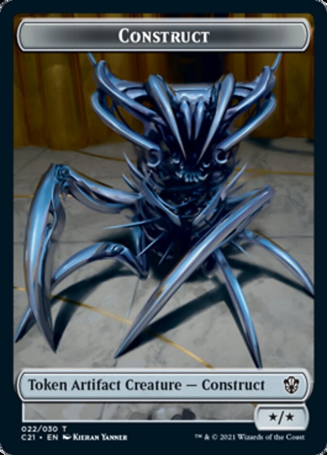 Construct (022) // Treasure Double-Sided Token [Commander 2021 Tokens] | Game Master's Emporium (The New GME)