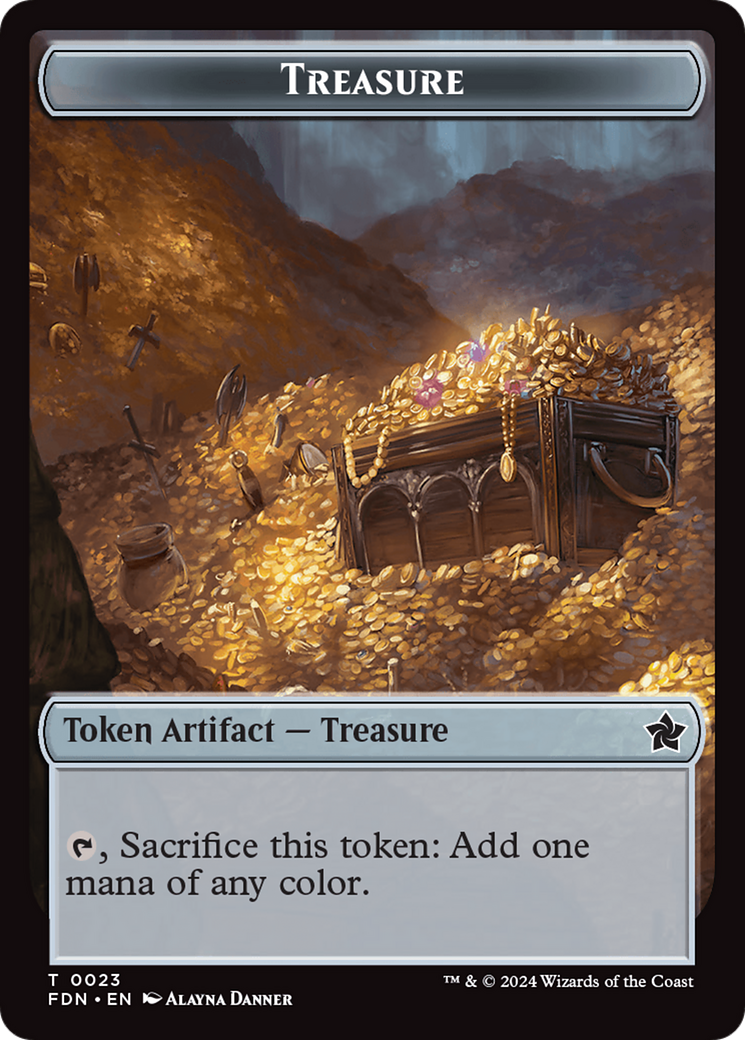 Goblin // Treasure Double-Sided Token [Foundations Tokens] | Game Master's Emporium (The New GME)