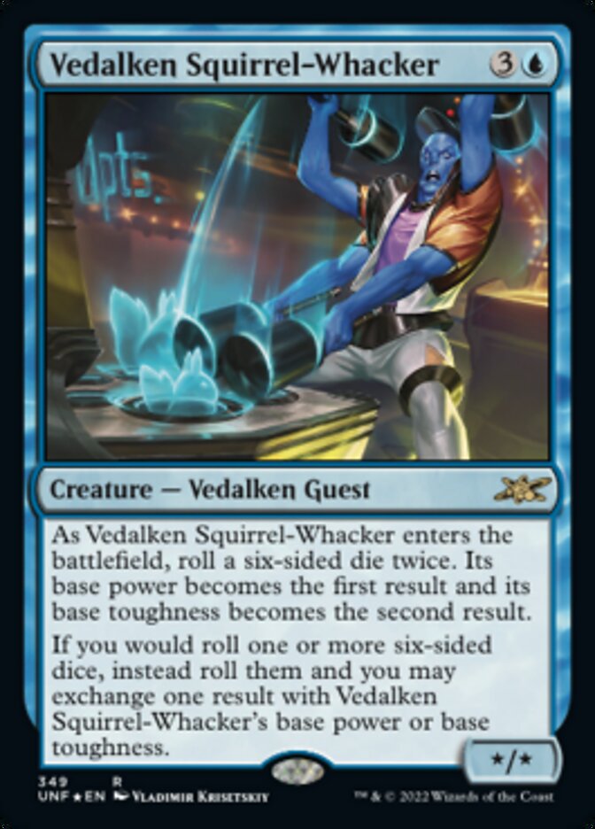 Vedalken Squirrel-Whacker (Galaxy Foil) [Unfinity] | Game Master's Emporium (The New GME)