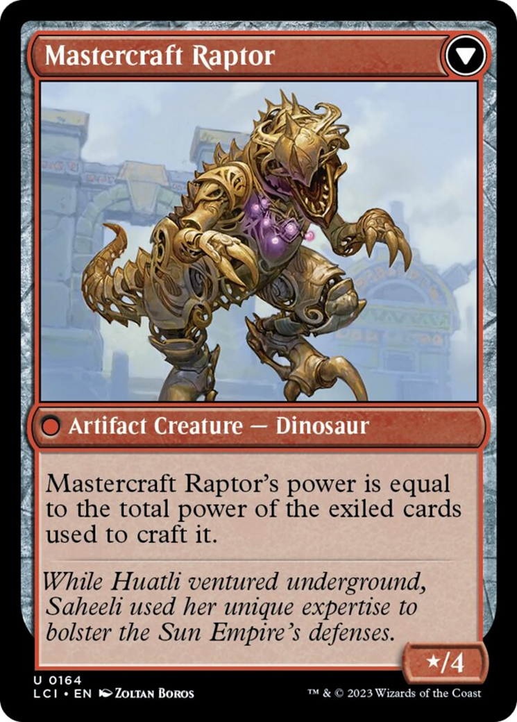 Saheeli's Lattice // Mastercraft Raptor [The Lost Caverns of Ixalan] | Game Master's Emporium (The New GME)