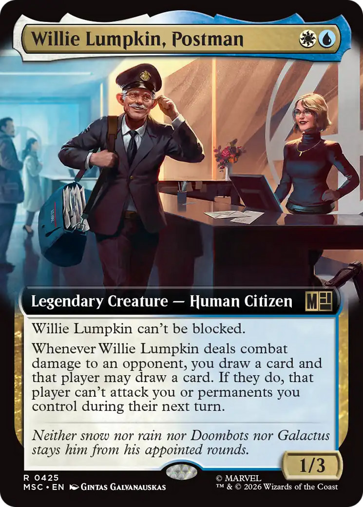 Willie Lumpkin, Postman (Extended Art) [Marvel Super Heroes Commander] | Game Master's Emporium (The New GME)
