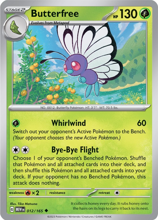 Butterfree (012/165) [Scarlet & Violet 151] | Game Master's Emporium (The New GME)