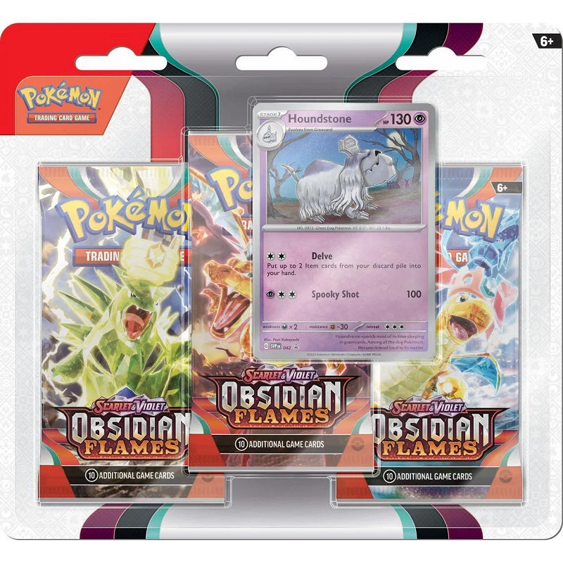Pokemon Scarlet & Violet Obsidian Flames 3 Pack Blister | Game Master's Emporium (The New GME)