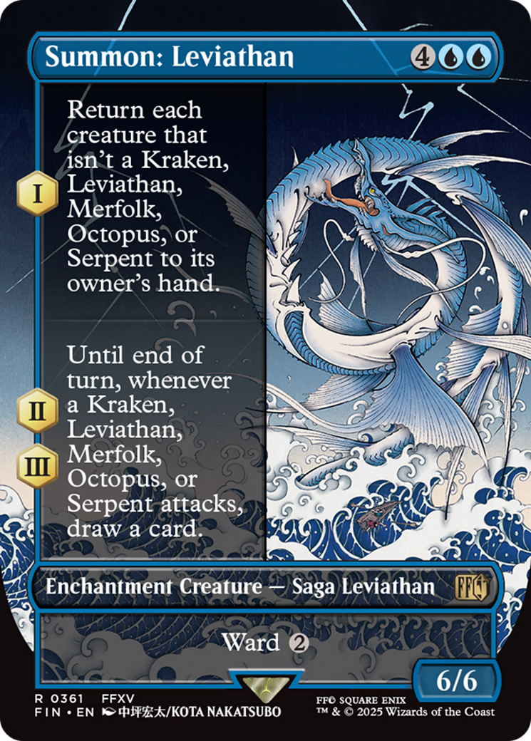 Summon: Leviathan (Borderless) [FINAL FANTASY] | Game Master's Emporium (The New GME)