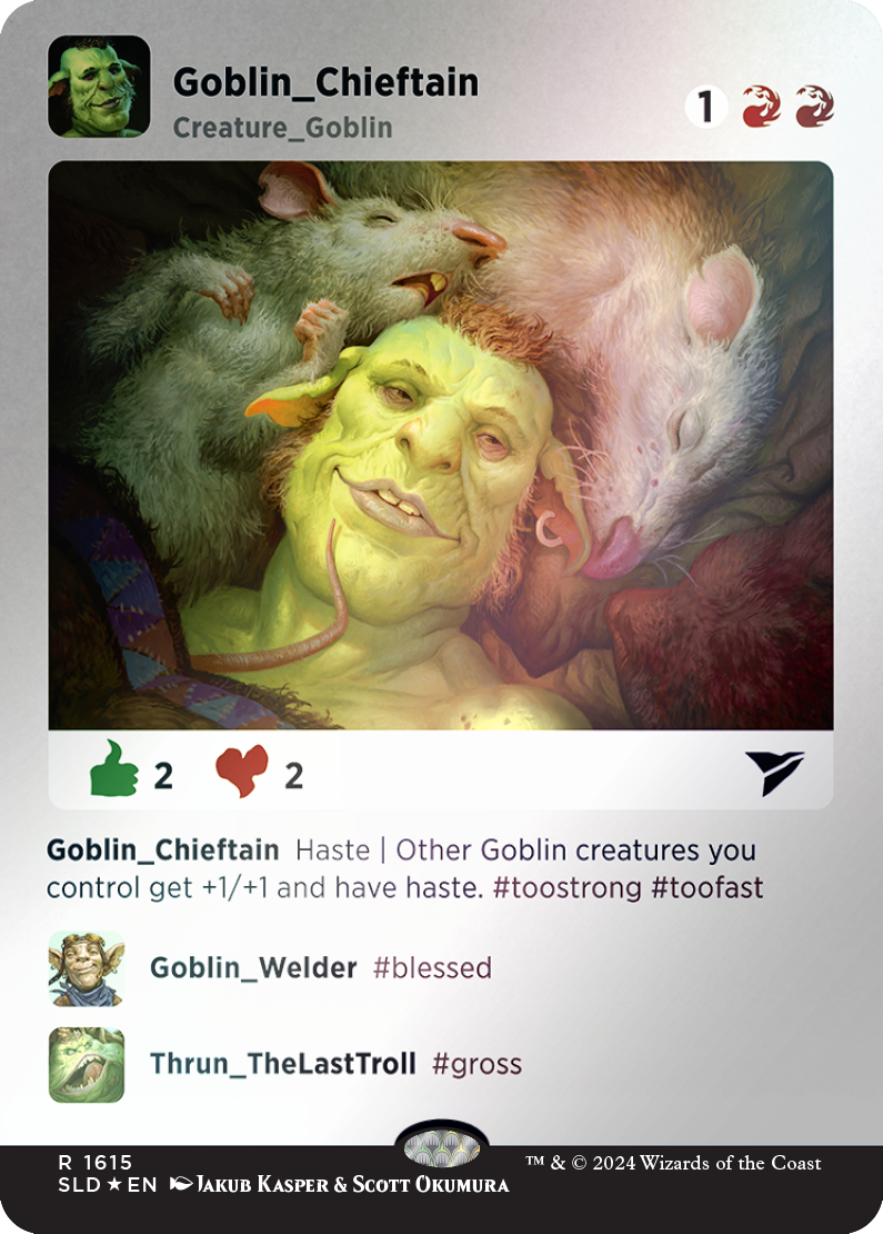 Goblin Chieftain (Rainbow Foil) [Secret Lair Drop Series] | Game Master's Emporium (The New GME)