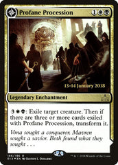 Profane Procession // Tomb of the Dusk Rose [Rivals of Ixalan Prerelease Promos] | Game Master's Emporium (The New GME)