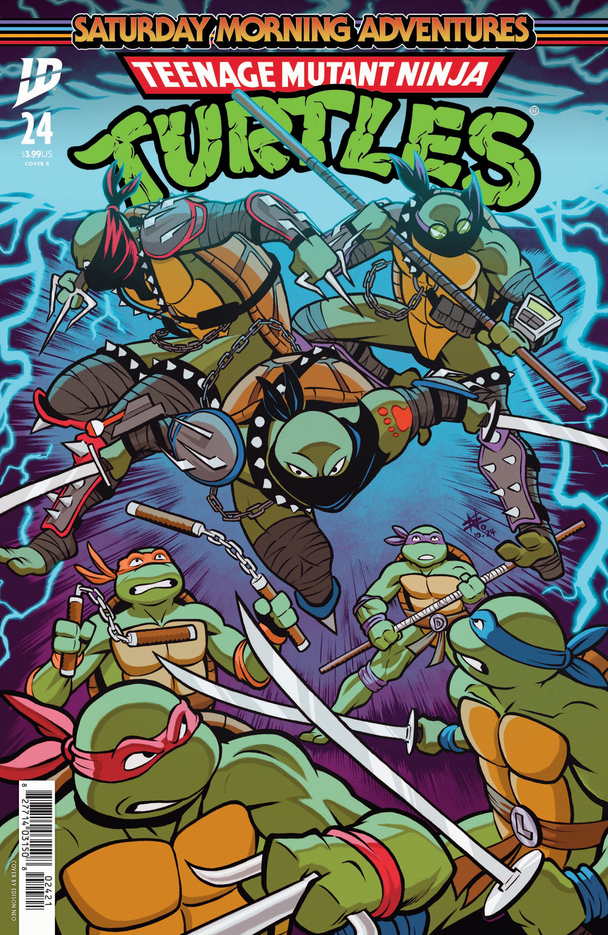 Teenage Mutant Ninja Turtles: Saturday Morning Adventures #24 Variant B (Neo) | Game Master's Emporium (The New GME)