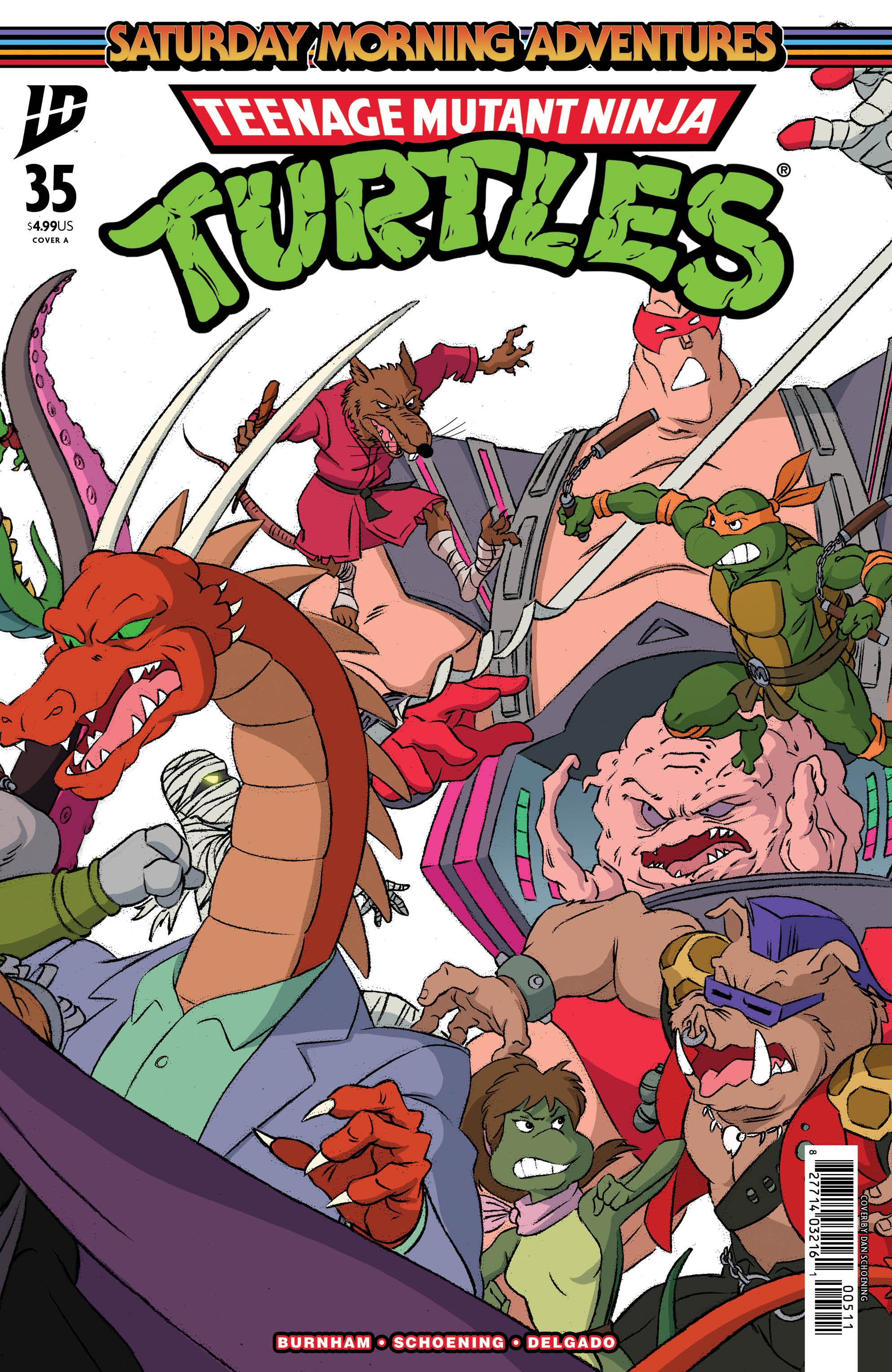 Teenage Mutant Ninja Turtles: Saturday Morning Adventures #35 Cover A (Schoening Connecting Cover Set) | Game Master's Emporium (The New GME)