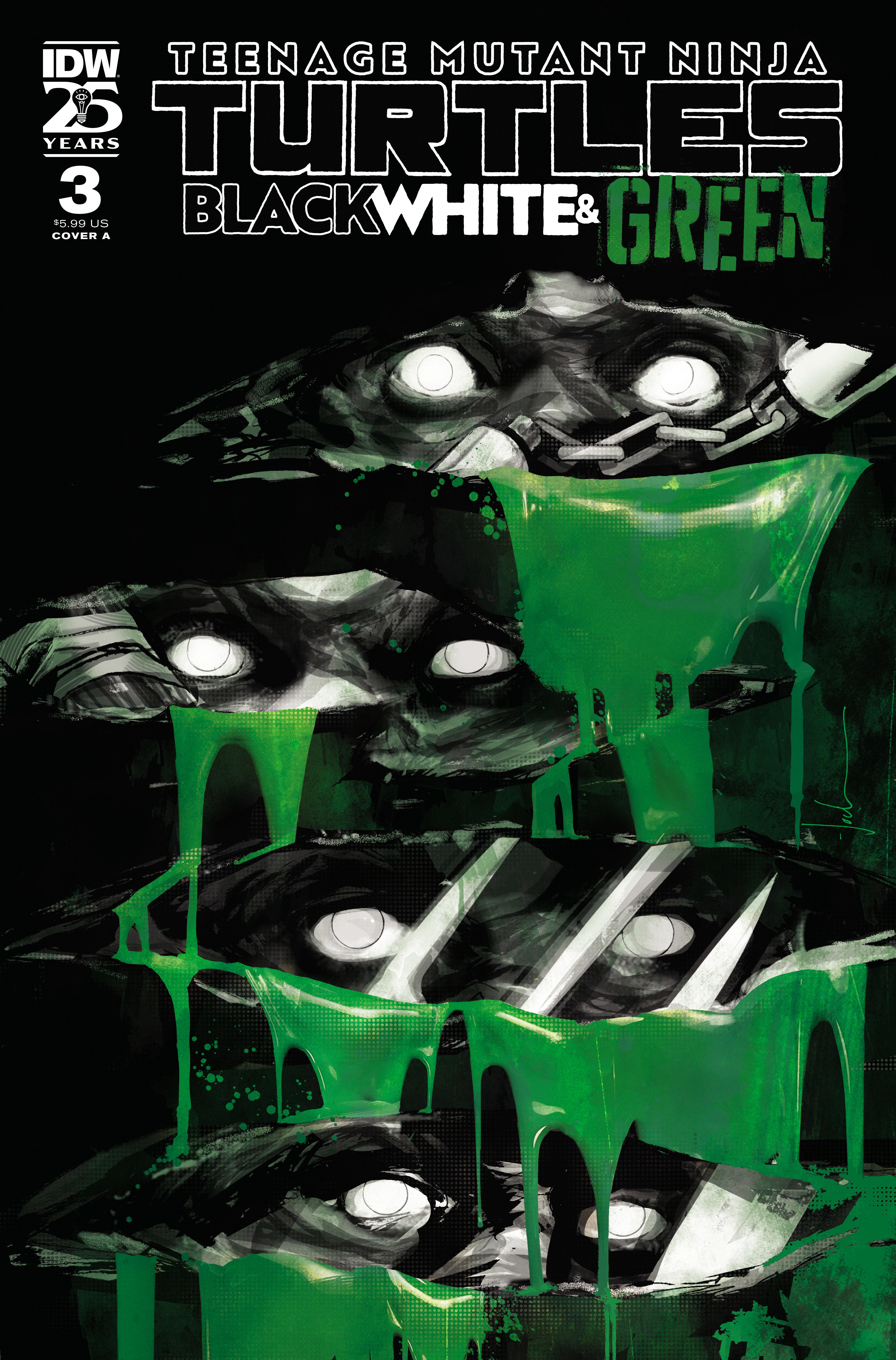 Teenage Mutant Ninja Turtles: Black, White, And Green #3 Cover A (Jock) | Game Master's Emporium (The New GME)