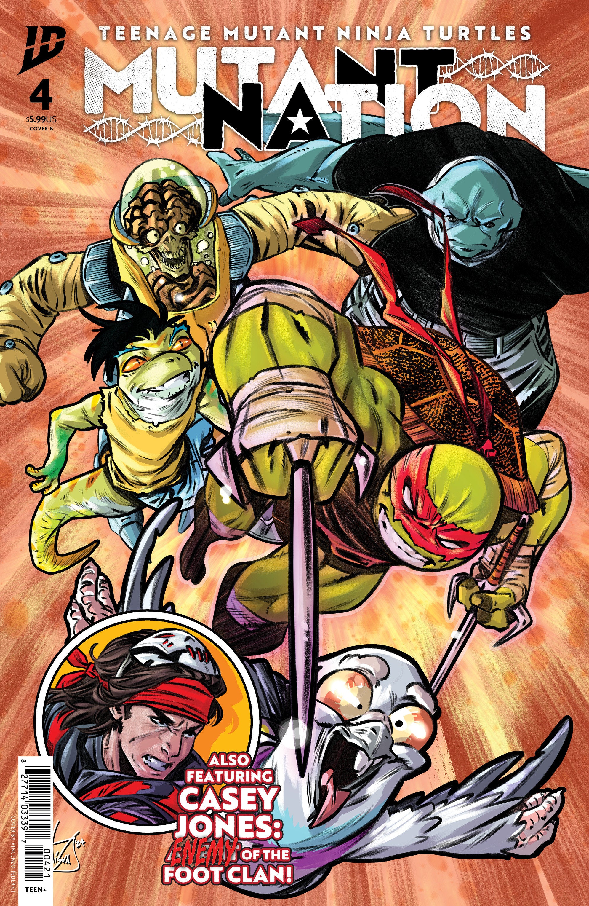 Teenage Mutant Ninja Turtles: Mutant Nation #4 Variant B (Federici) | Game Master's Emporium (The New GME)