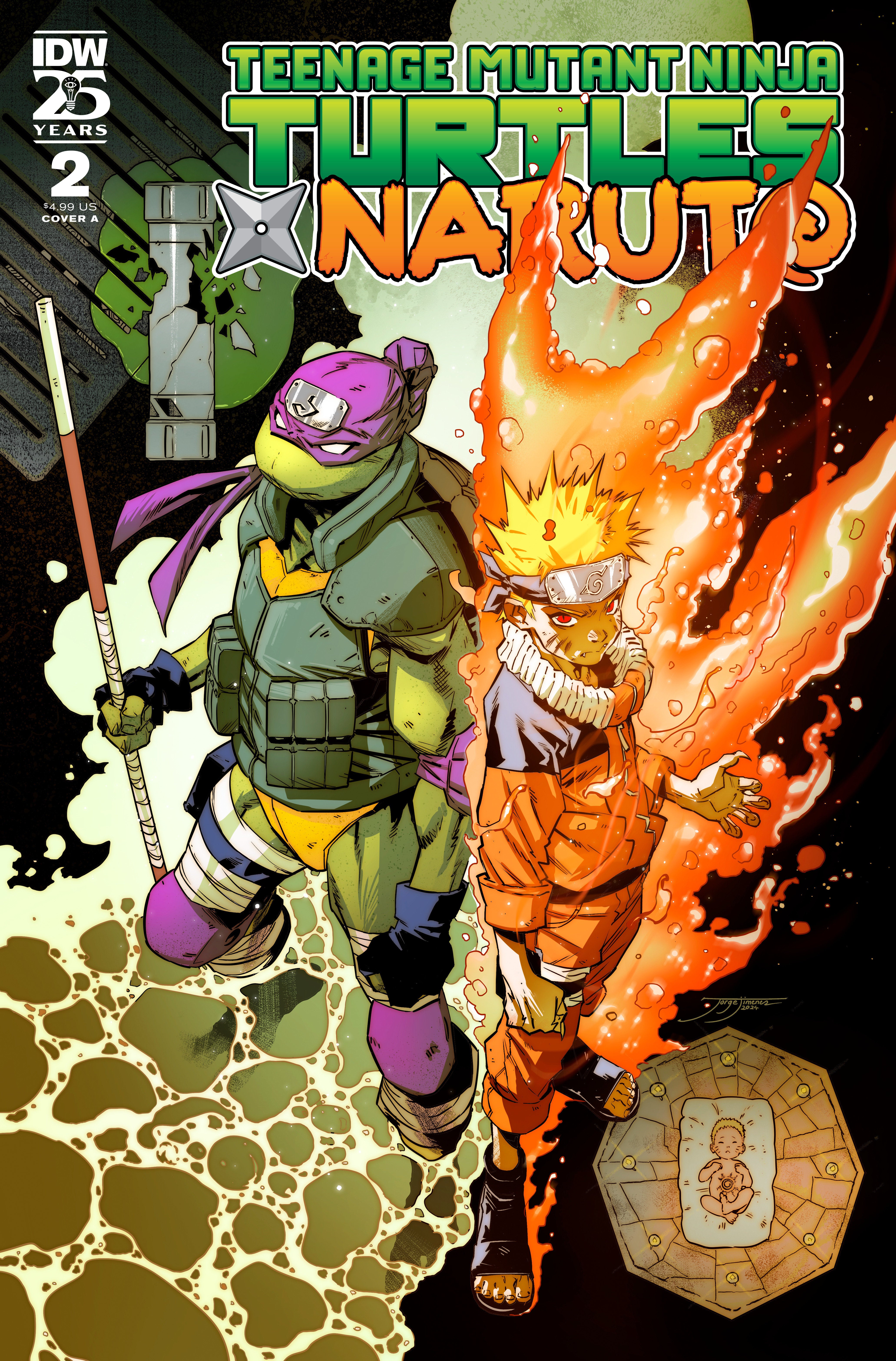 Teenage Mutant Ninja Turtles X Naruto #2 Cover A (JiméNez) | Game Master's Emporium (The New GME)