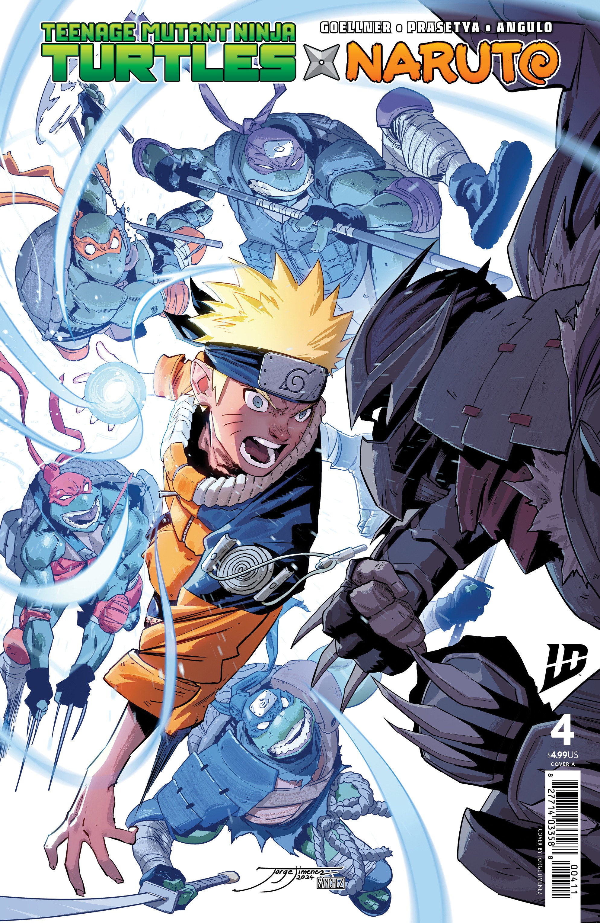 Teenage Mutant Ninja Turtles X Naruto #4 Cover A (JiméNez) | Game Master's Emporium (The New GME)