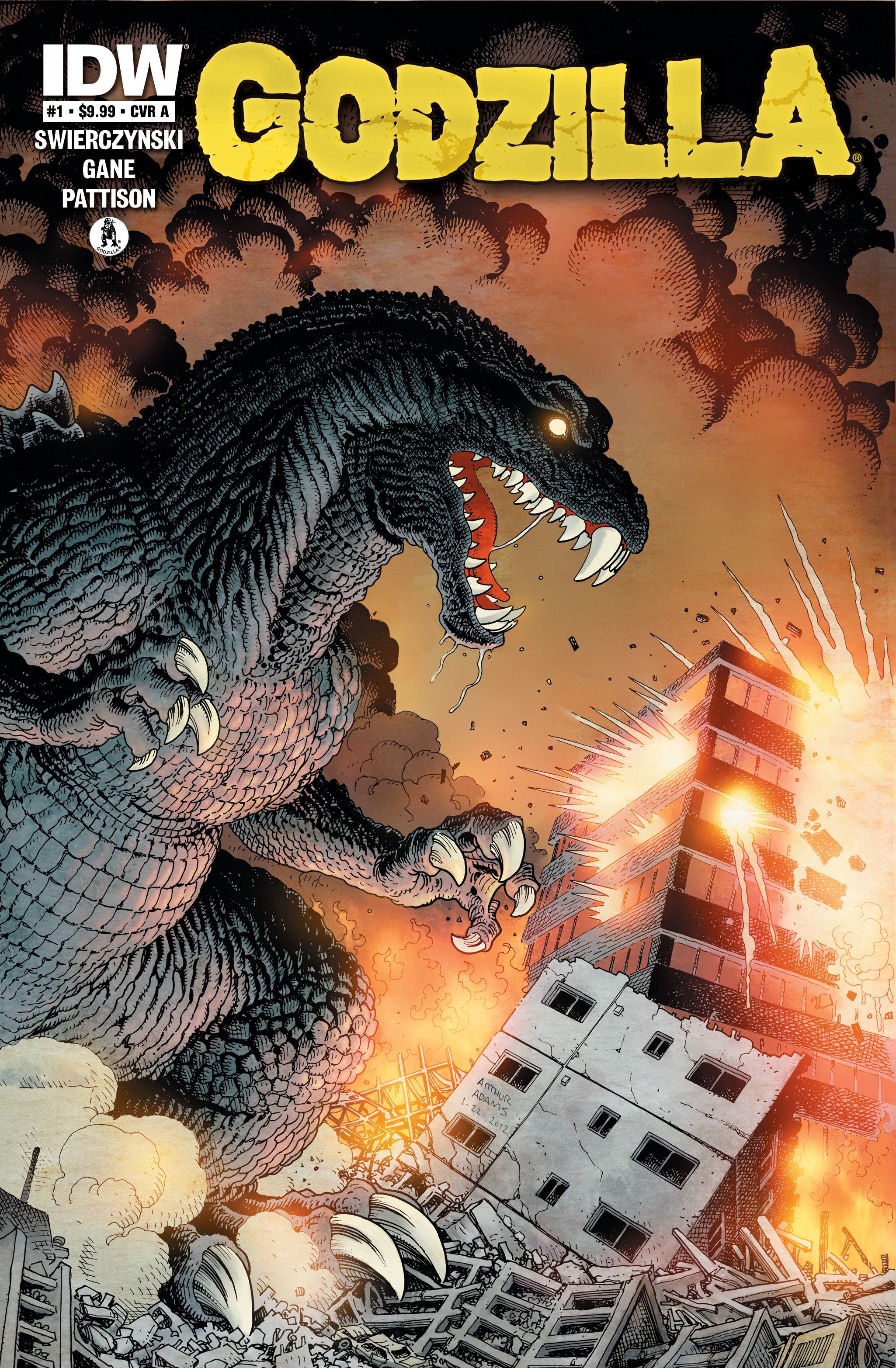 Godzilla 70th Anniversary Foil Classics: Godzilla #1 Cover A (Adams) | Game Master's Emporium (The New GME)