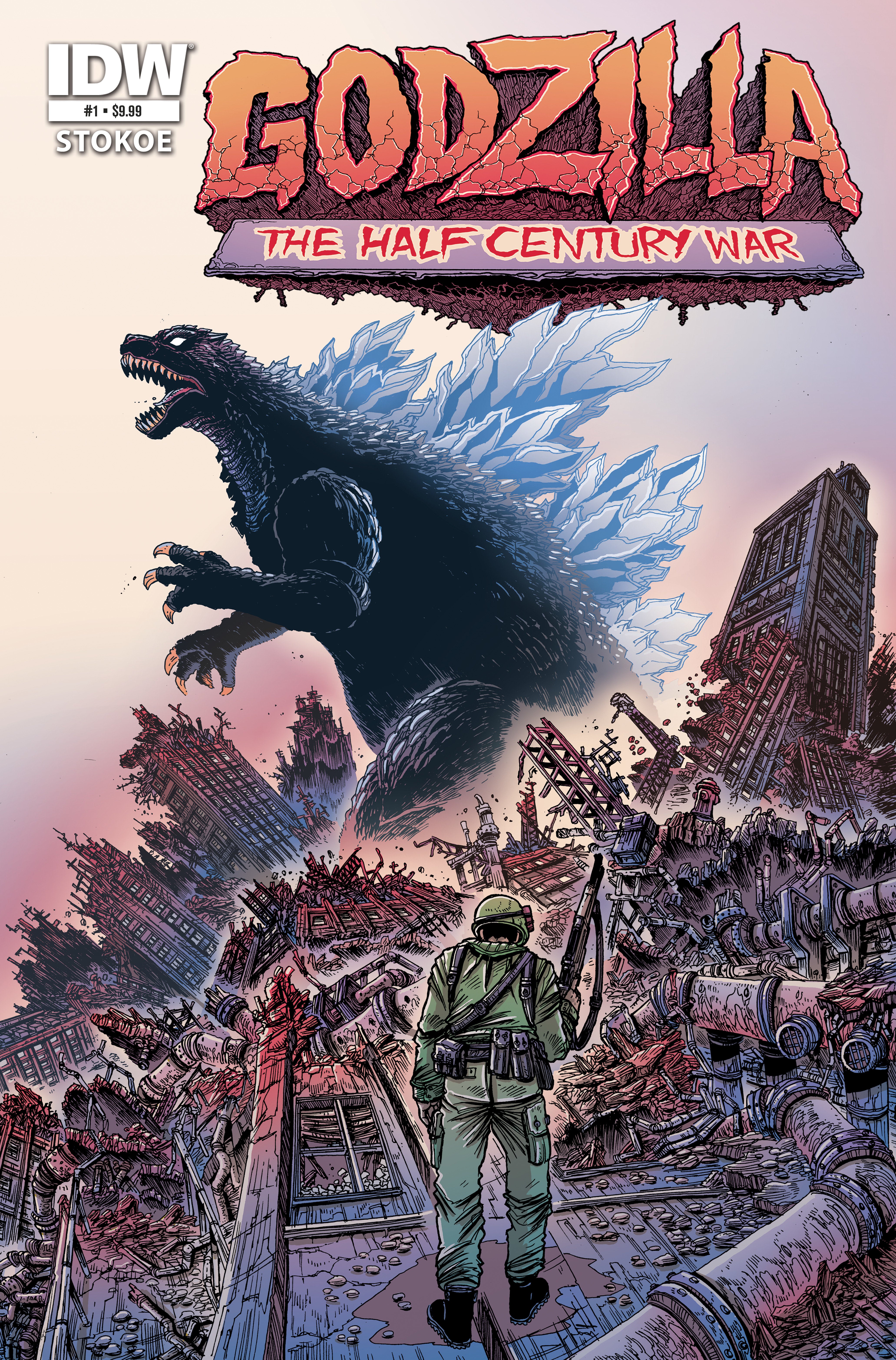 Godzilla 70th Anniversary Foil Classics: Godzilla: The Half Century War #1 Cover A (Stokoe) | Game Master's Emporium (The New GME)