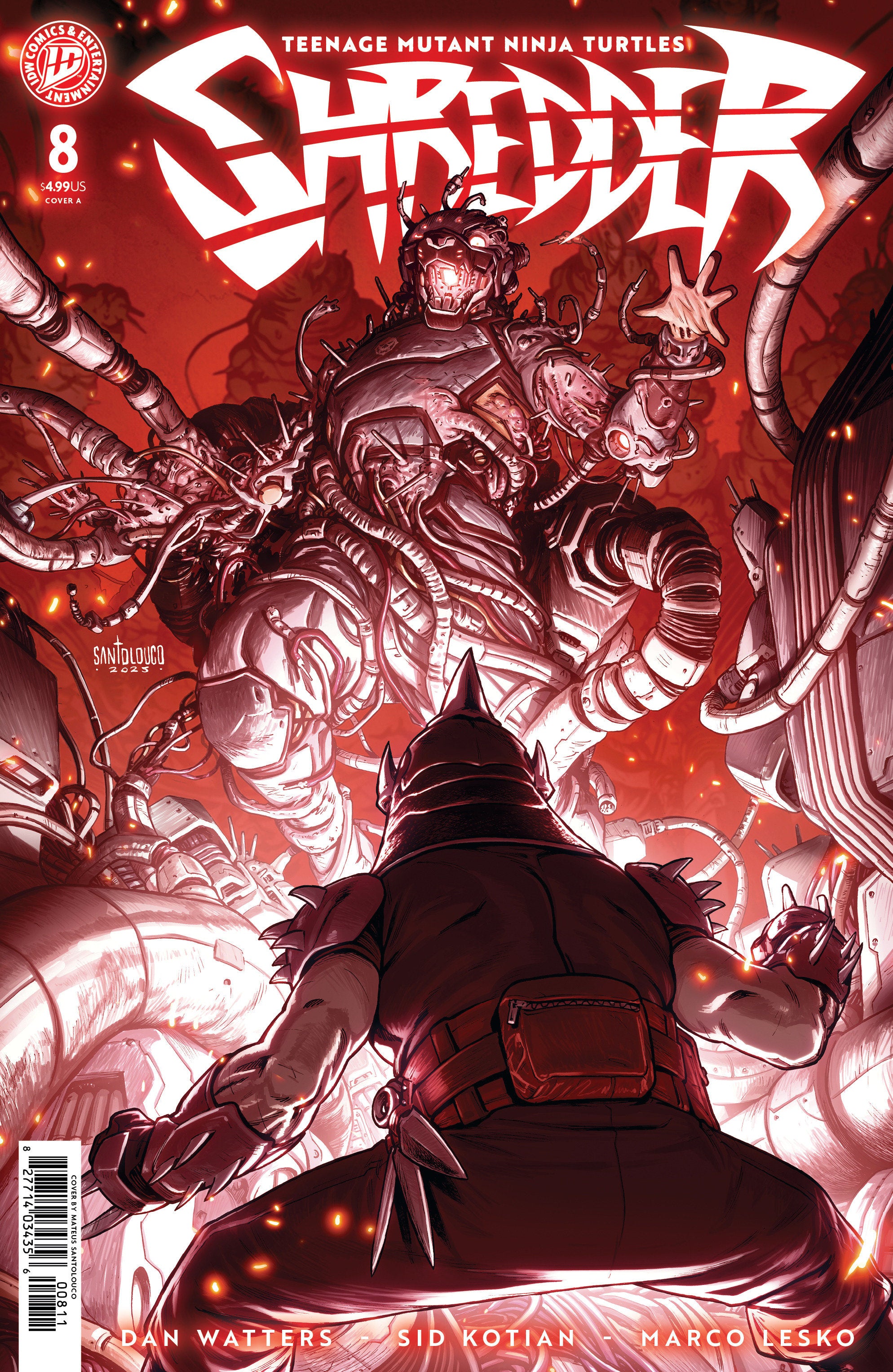 Teenage Mutant Ninja Turtles: Shredder #8 Cover A (Santolouco) | Game Master's Emporium (The New GME)
