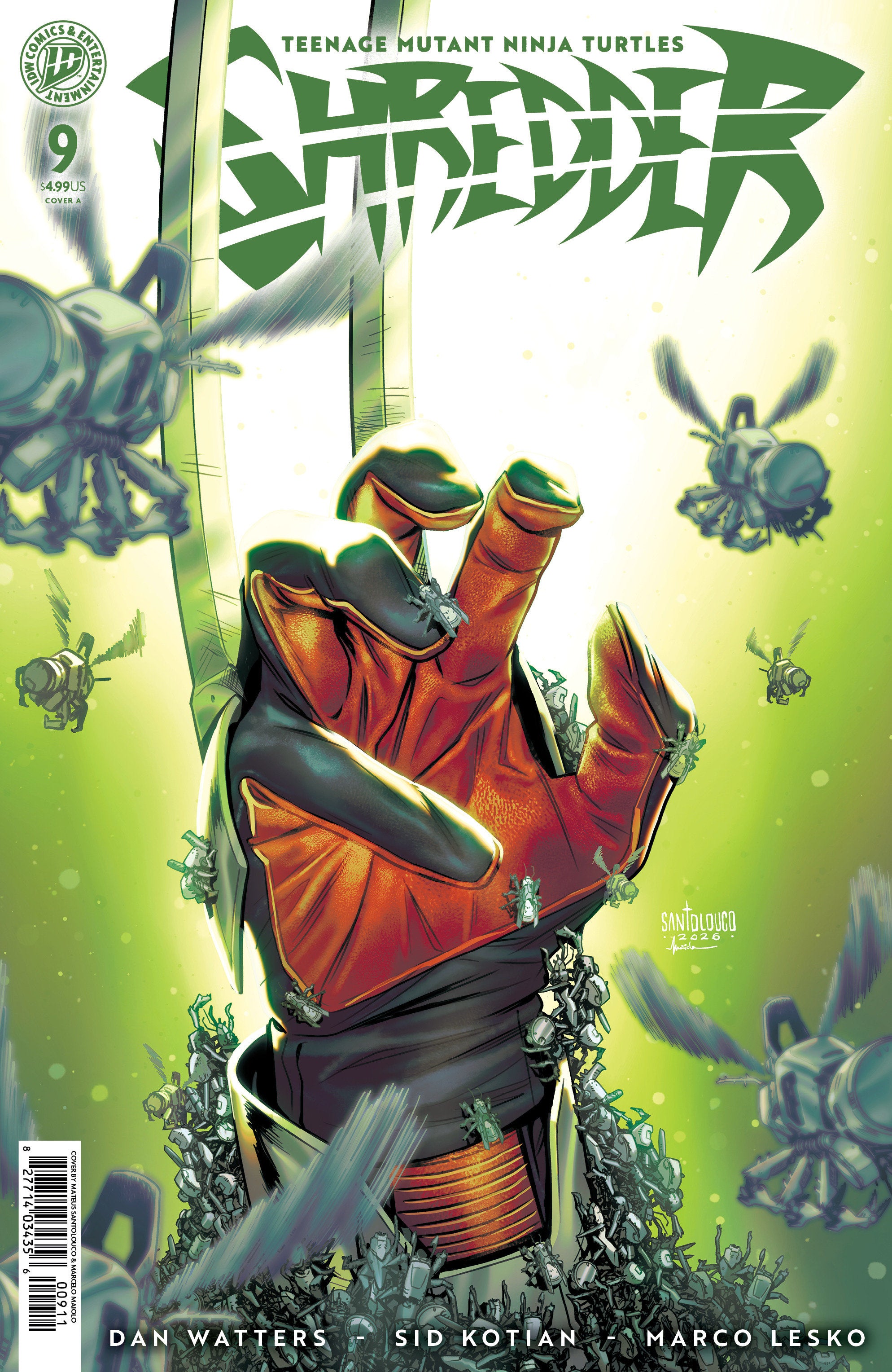 Teenage Mutant Ninja Turtles: Shredder #9 Cover A (Santolouco) | Game Master's Emporium (The New GME)