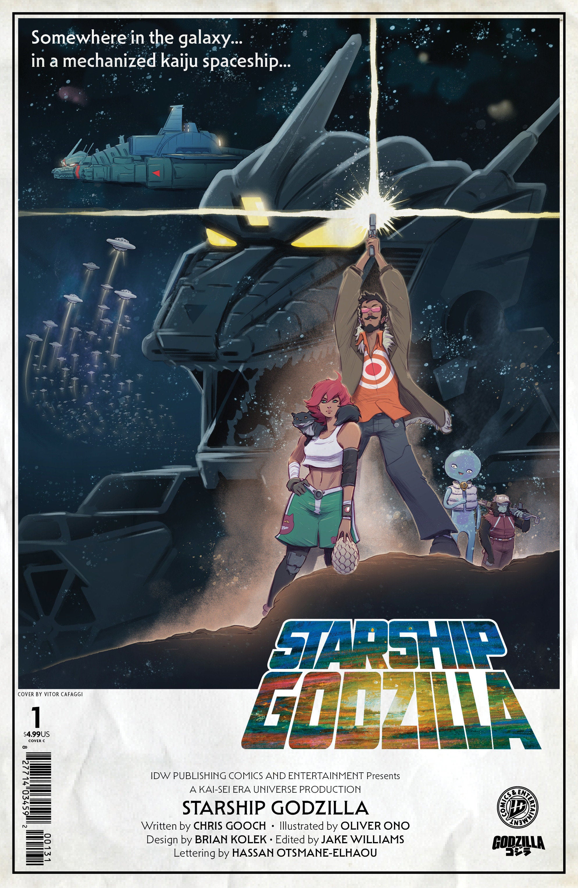 Starship Godzilla [Kai Sei Era] #1 Variant C (Cafaggi Movie Homage Cover) | Game Master's Emporium (The New GME)