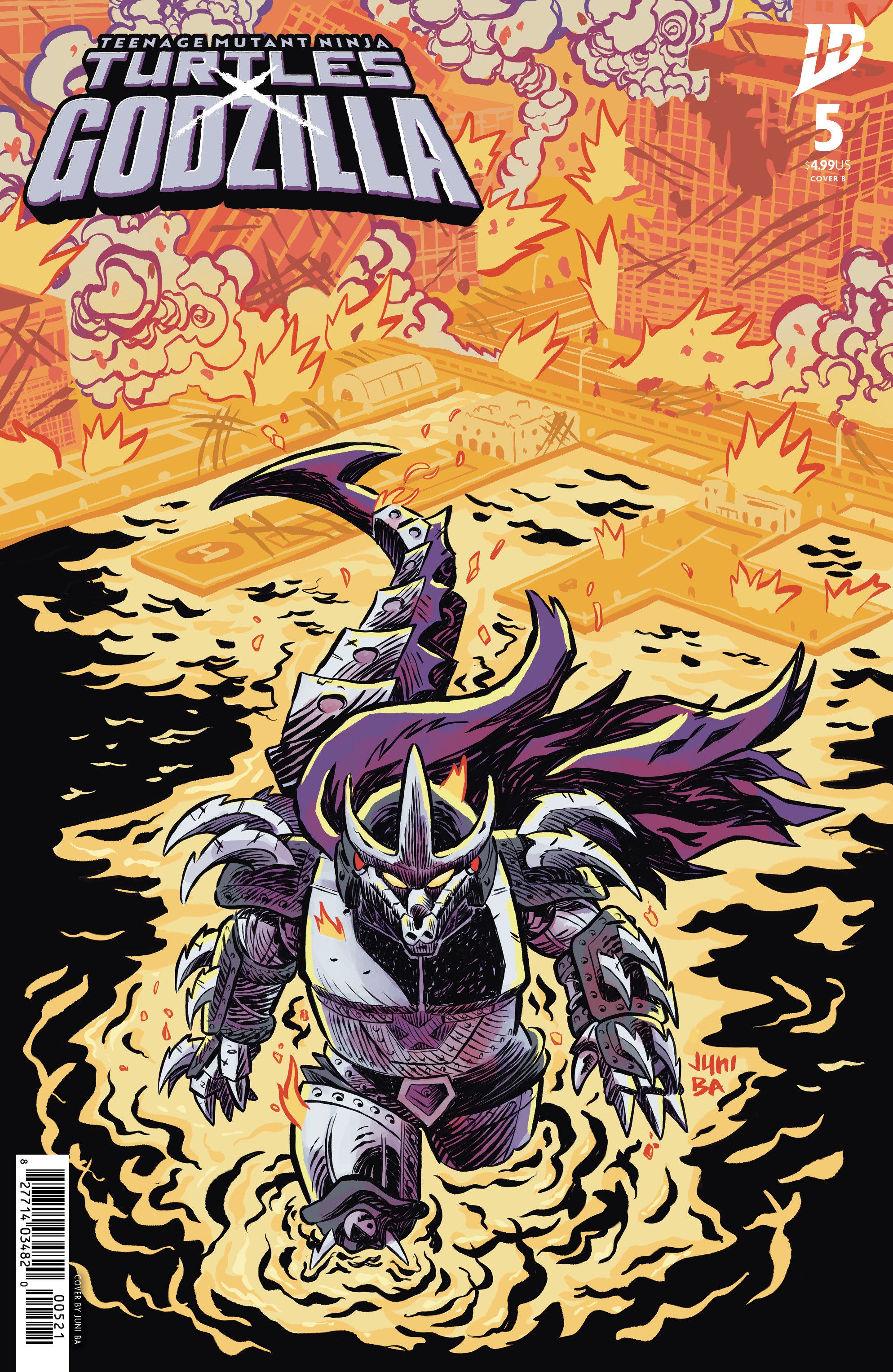 Teenage Mutant Ninja Turtles X Godzilla #5 Variant B (Ba) | Game Master's Emporium (The New GME)