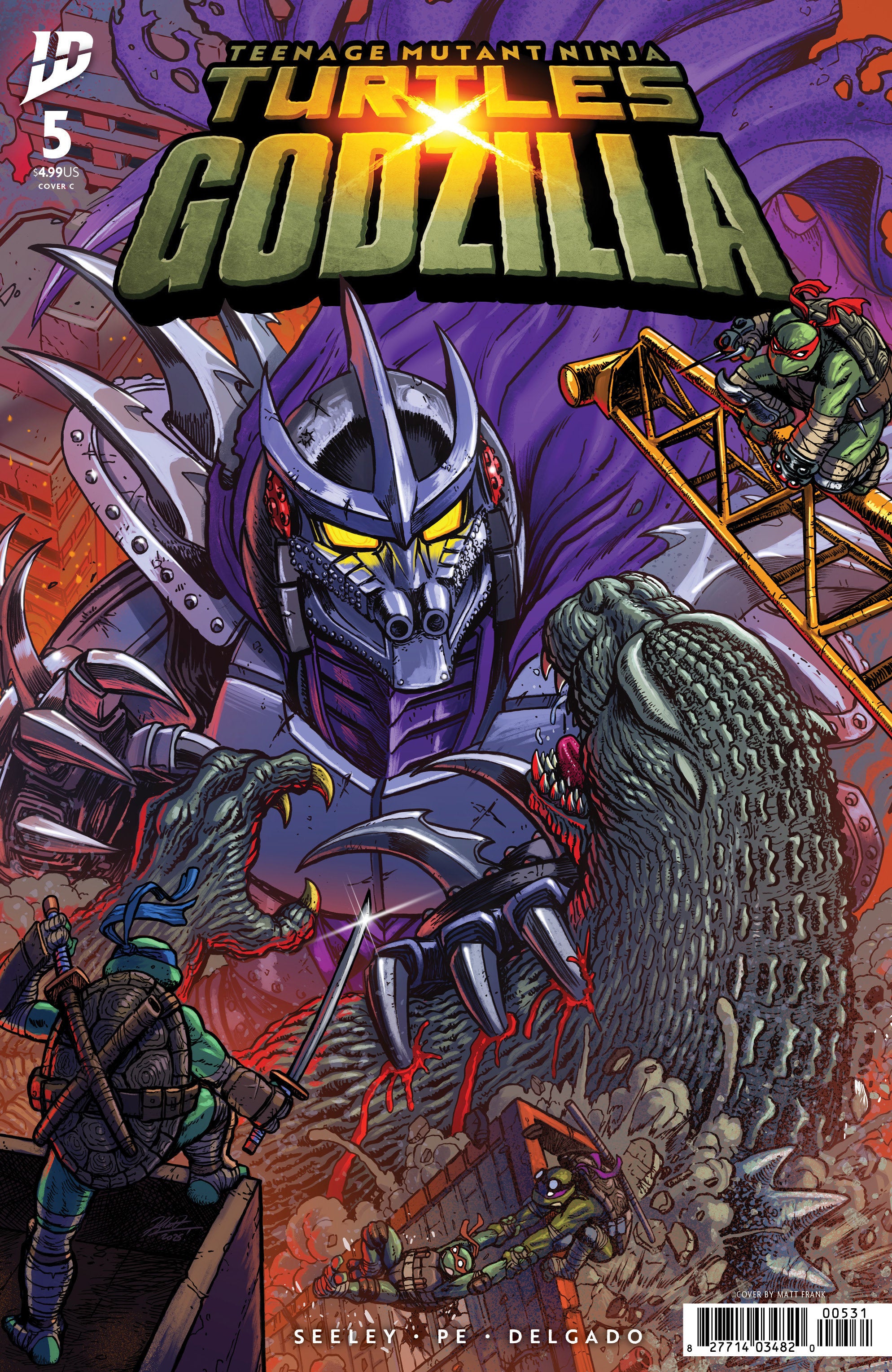 Teenage Mutant Ninja Turtles X Godzilla #5 Variant C (Frank) | Game Master's Emporium (The New GME)