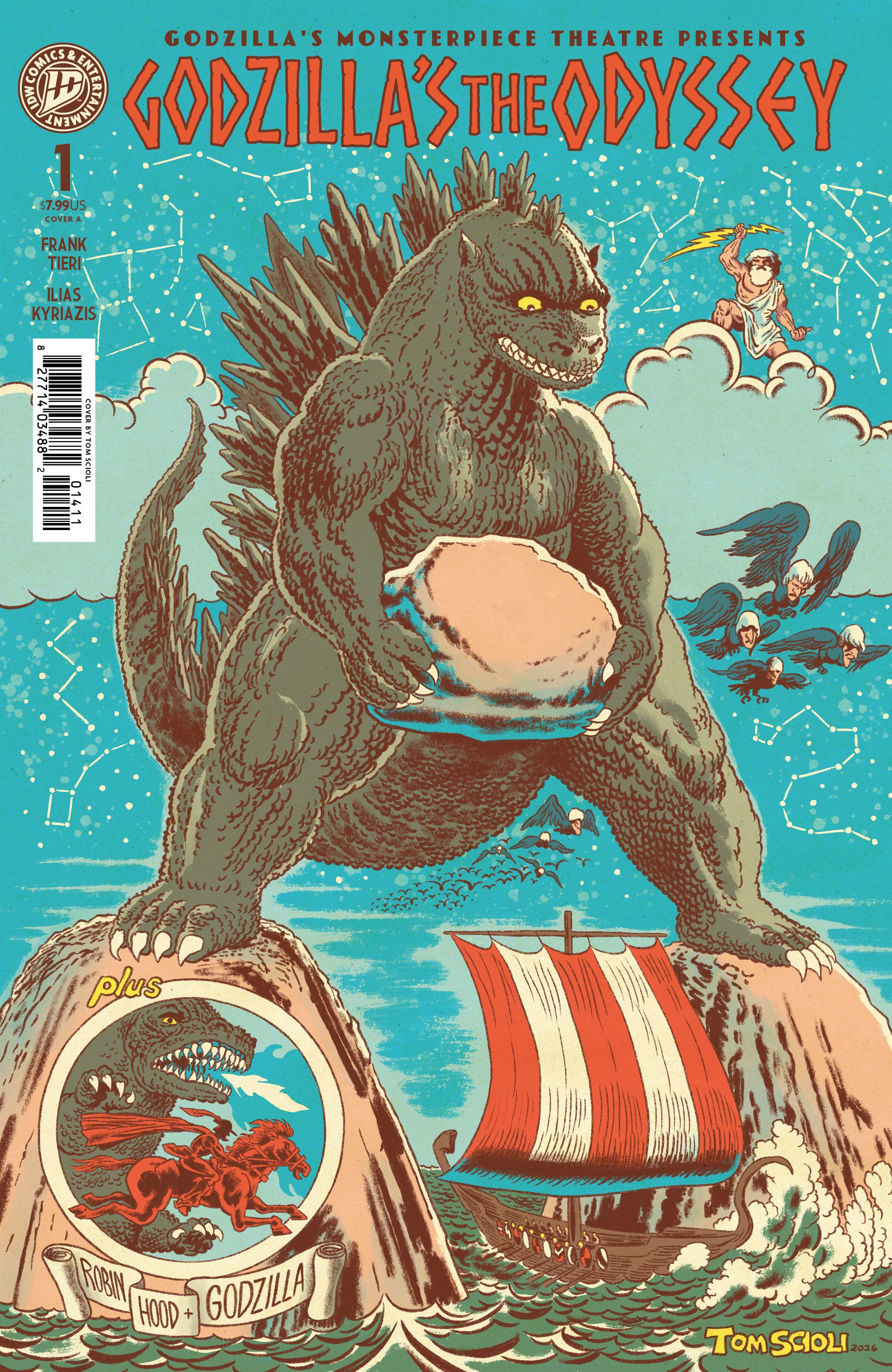 Godzilla’s Monsterpiece Theatre Presents: Godzilla’s The Odyssey Cover A (Scioli) | Game Master's Emporium (The New GME)