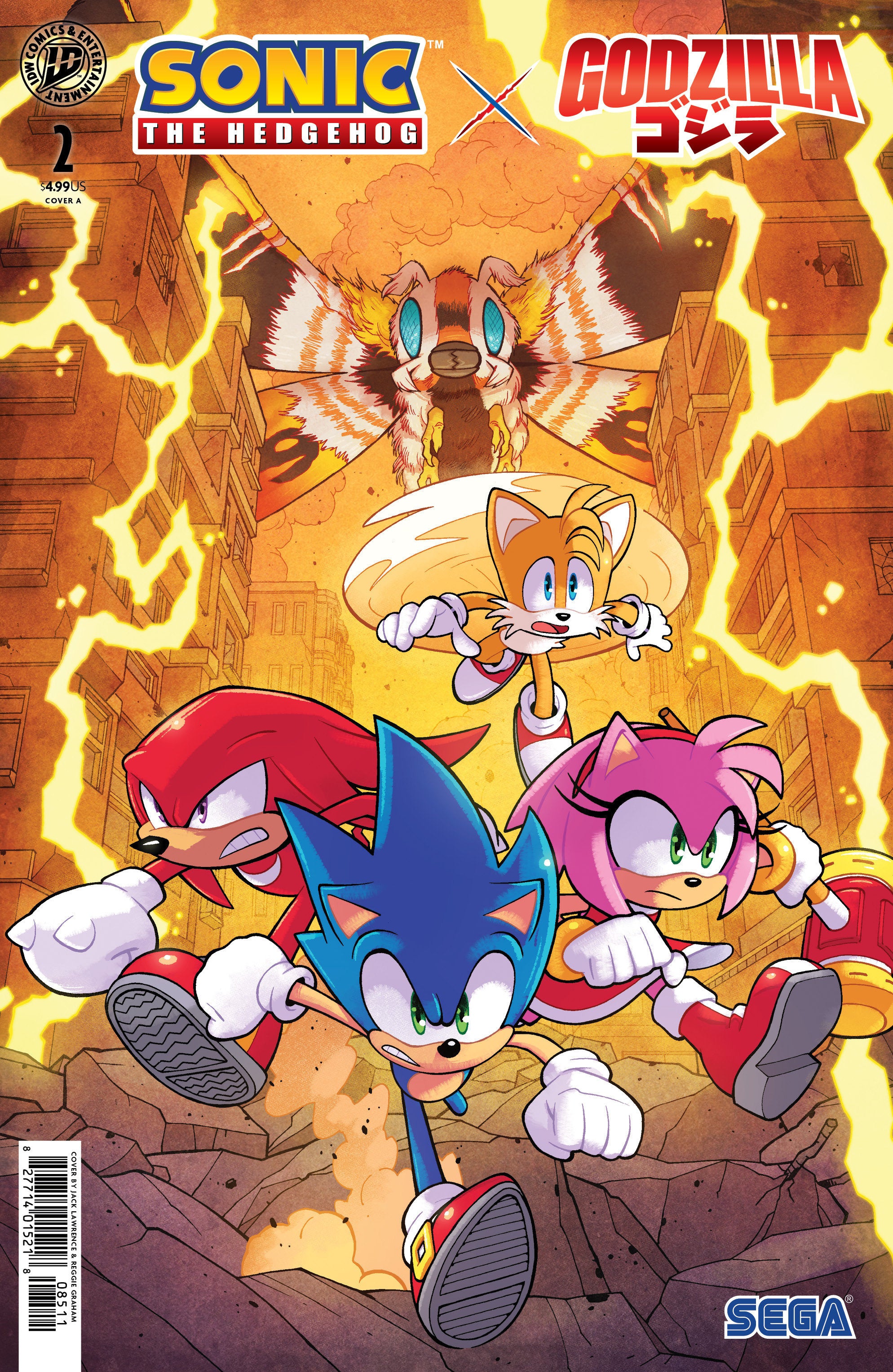 Sonic The Hedgehog X Godzilla #2 Cover A (Lawrence) | Game Master's Emporium (The New GME)