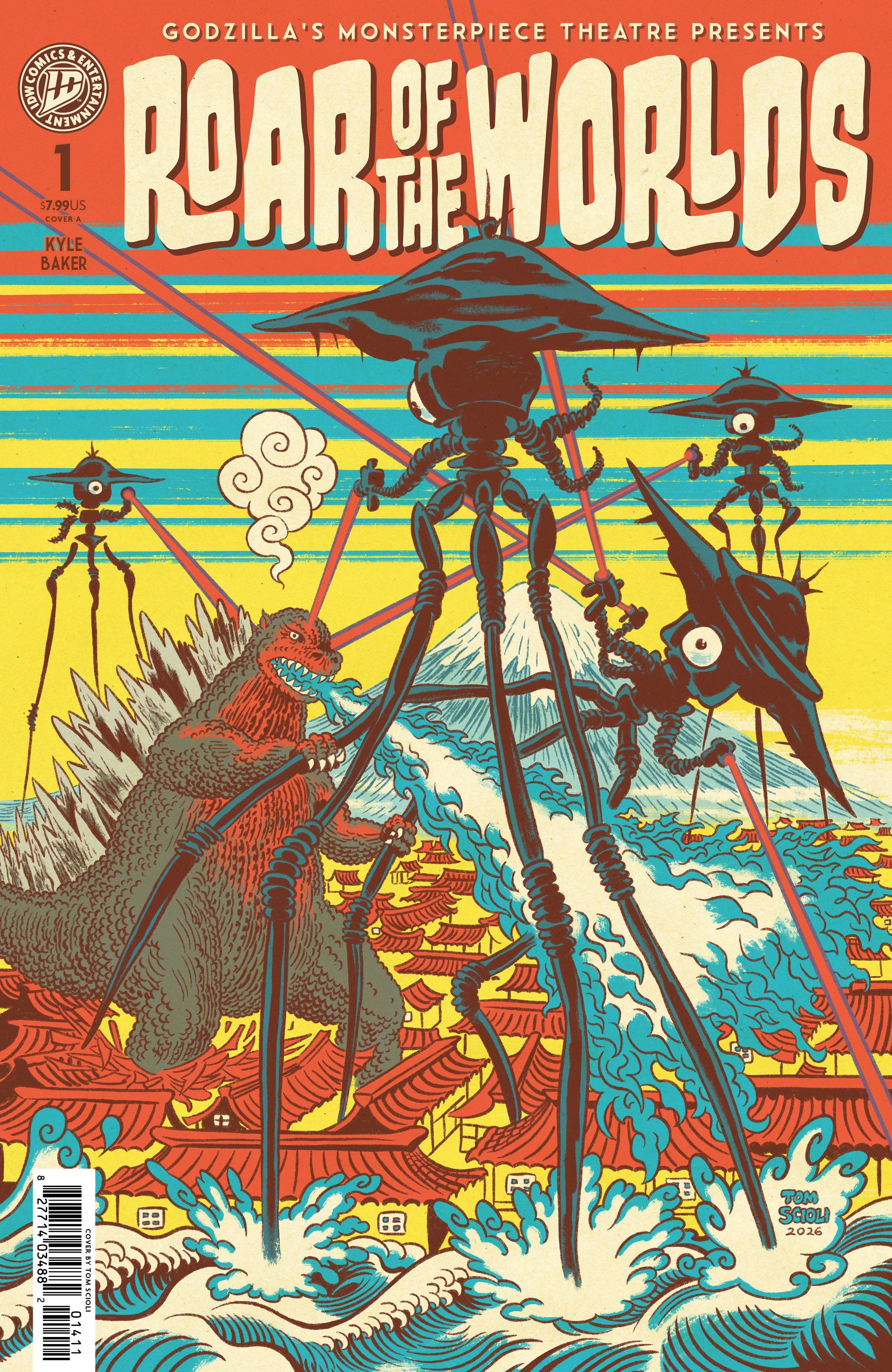 Godzilla's Monsterpiece Theatre Presents: Roar Of The Worlds Cover A (Scioli) | Game Master's Emporium (The New GME)