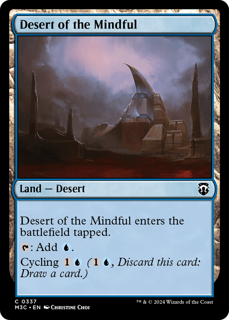 Desert of the Mindful (Ripple Foil) [Modern Horizons 3 Commander] | Game Master's Emporium (The New GME)