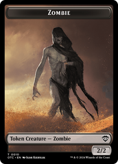 Zombie // Ox Warrior Double-Sided Token [Outlaws of Thunder Junction Commander Tokens] | Game Master's Emporium (The New GME)