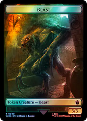 Dalek // Beast Double-Sided Token (Surge Foil) [Doctor Who Tokens] | Game Master's Emporium (The New GME)