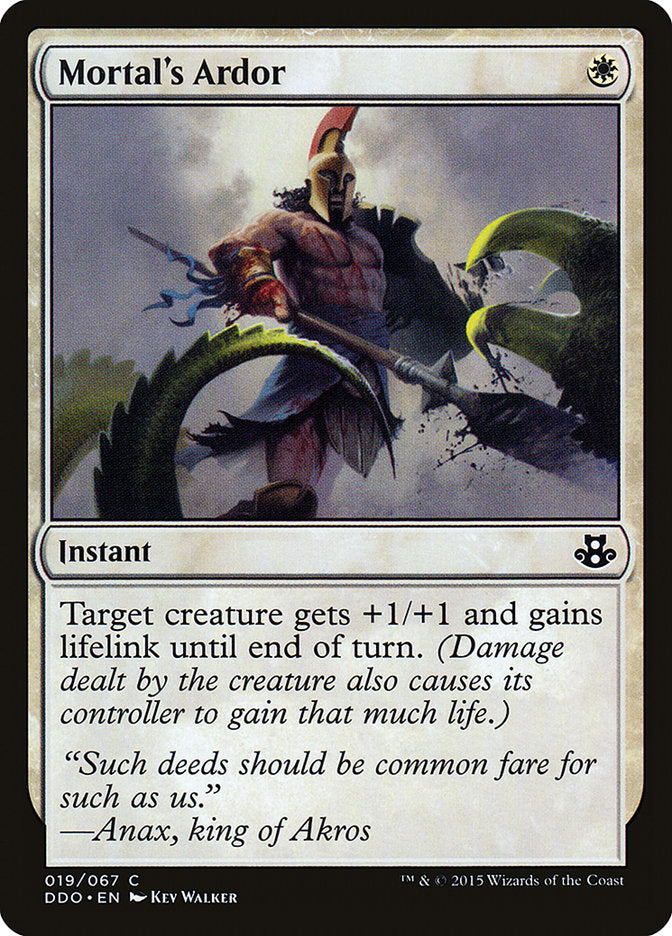 Mortal's Ardor [Duel Decks: Elspeth vs. Kiora] | Game Master's Emporium (The New GME)