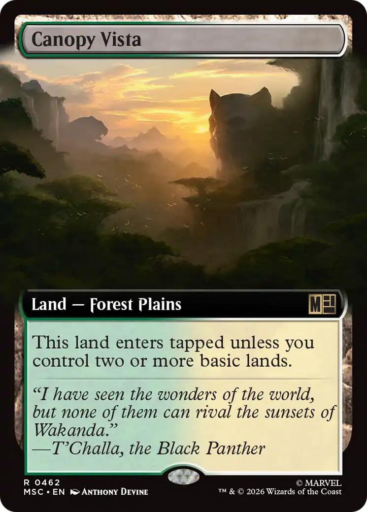 Canopy Vista (Extended Art) [Marvel Super Heroes Commander] | Game Master's Emporium (The New GME)