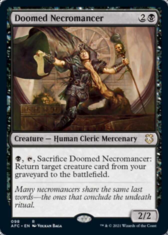 Doomed Necromancer [Dungeons & Dragons: Adventures in the Forgotten Realms Commander] | Game Master's Emporium (The New GME)