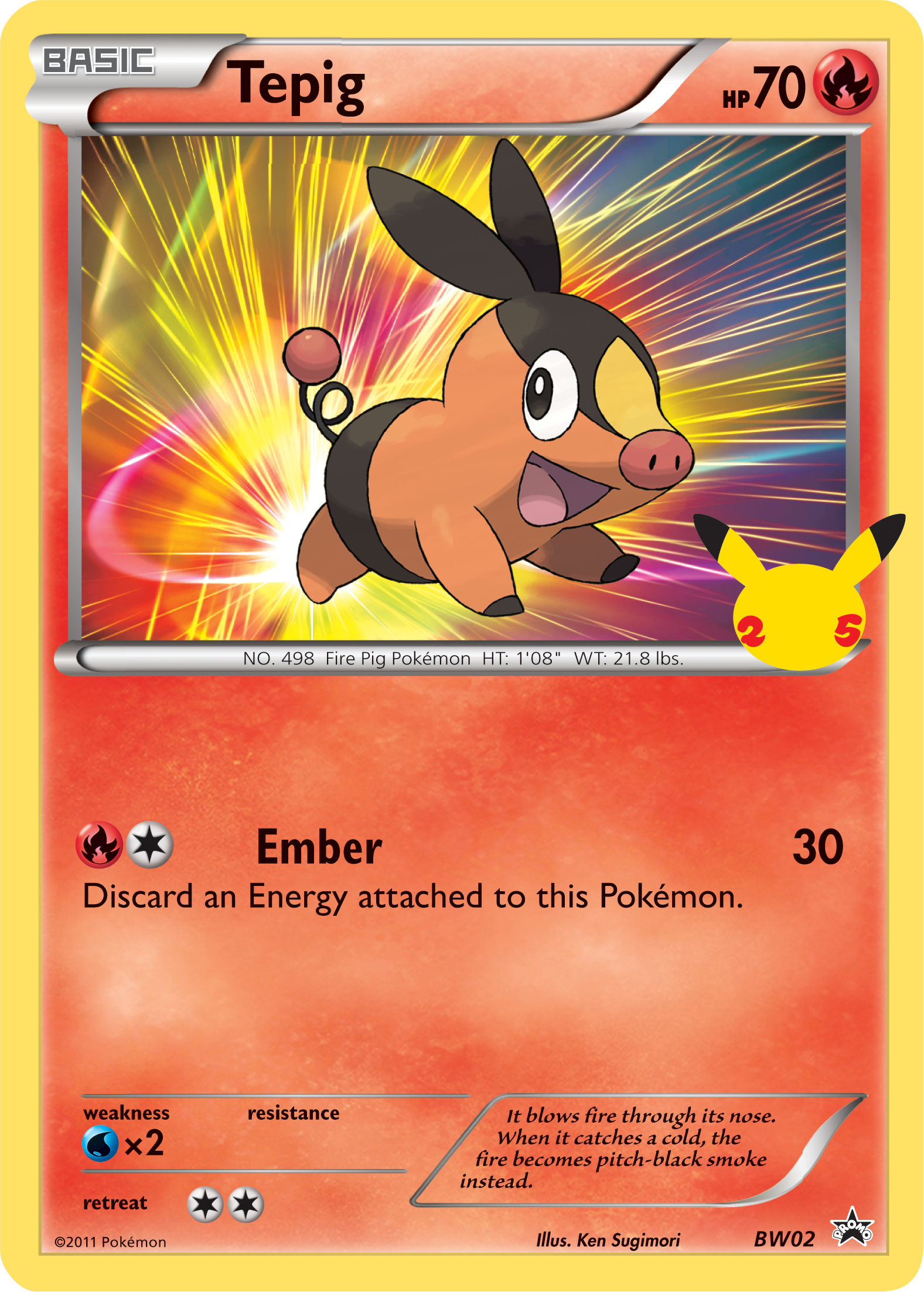 Tepig (BW02) (Jumbo Card) [First Partner Pack] | Game Master's Emporium (The New GME)