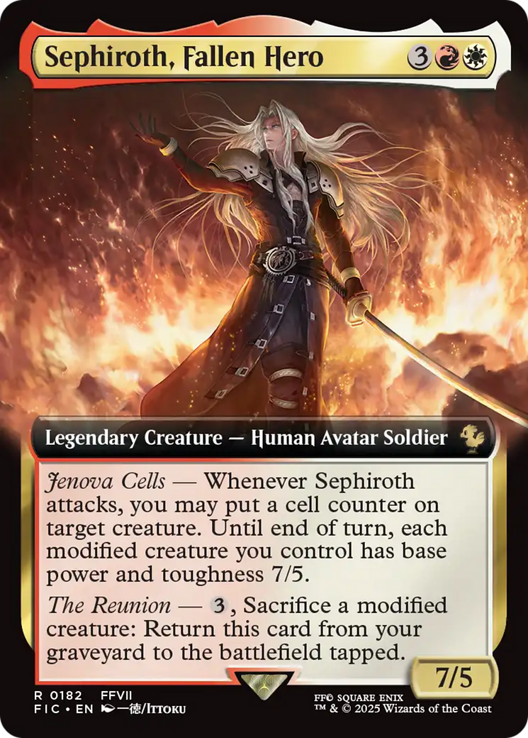 Sephiroth, Fallen Hero (Extended Art) [FINAL FANTASY Commander] | Game Master's Emporium (The New GME)