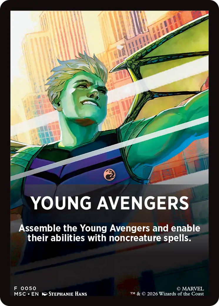 Young Avengers Theme Card [Marvel Super Heroes Commander] | Game Master's Emporium (The New GME)