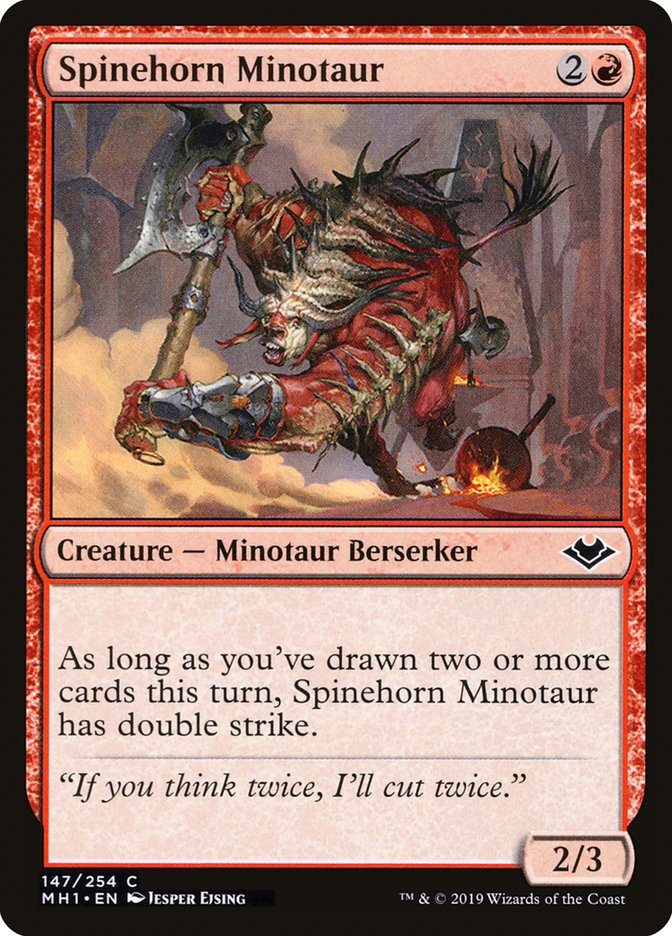 Spinehorn Minotaur [Modern Horizons] | Game Master's Emporium (The New GME)