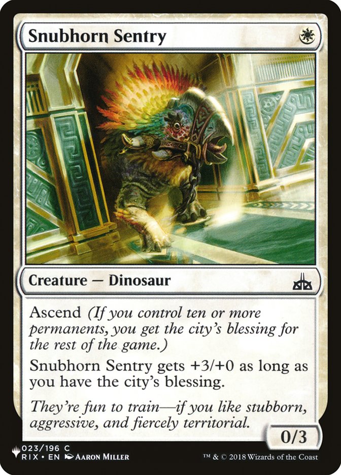 Snubhorn Sentry [The List] | Game Master's Emporium (The New GME)