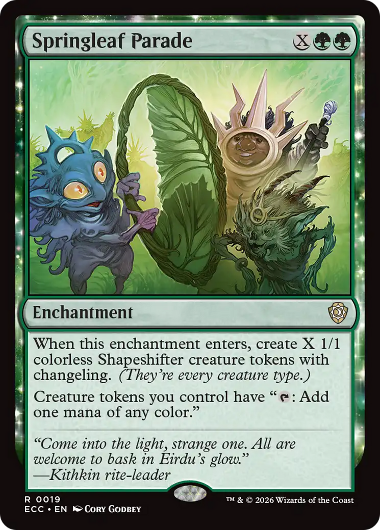 Springleaf Parade [Lorwyn Eclipsed Commander] | Game Master's Emporium (The New GME)