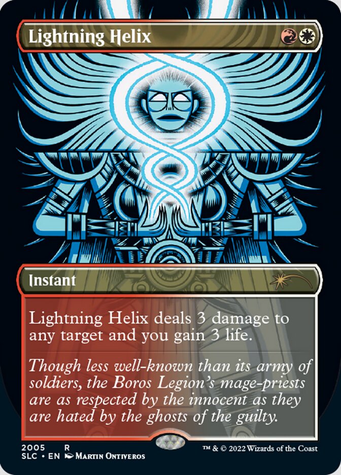 Lightning Helix (Borderless) [Secret Lair Countdown Kit] | Game Master's Emporium (The New GME)