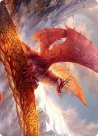 Goldspan Dragon Art Card [Kaldheim Art Series] | Game Master's Emporium (The New GME)