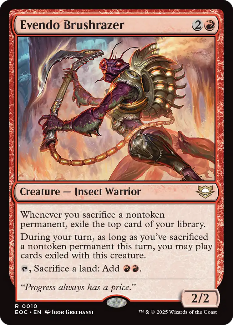 Evendo Brushrazer [Edge of Eternities Commander] | Game Master's Emporium (The New GME)
