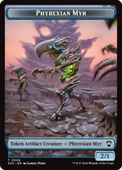 Elemental (0021) // Phyrexian Myr Double-Sided Token [Secrets of Strixhaven Commander Tokens] | Game Master's Emporium (The New GME)