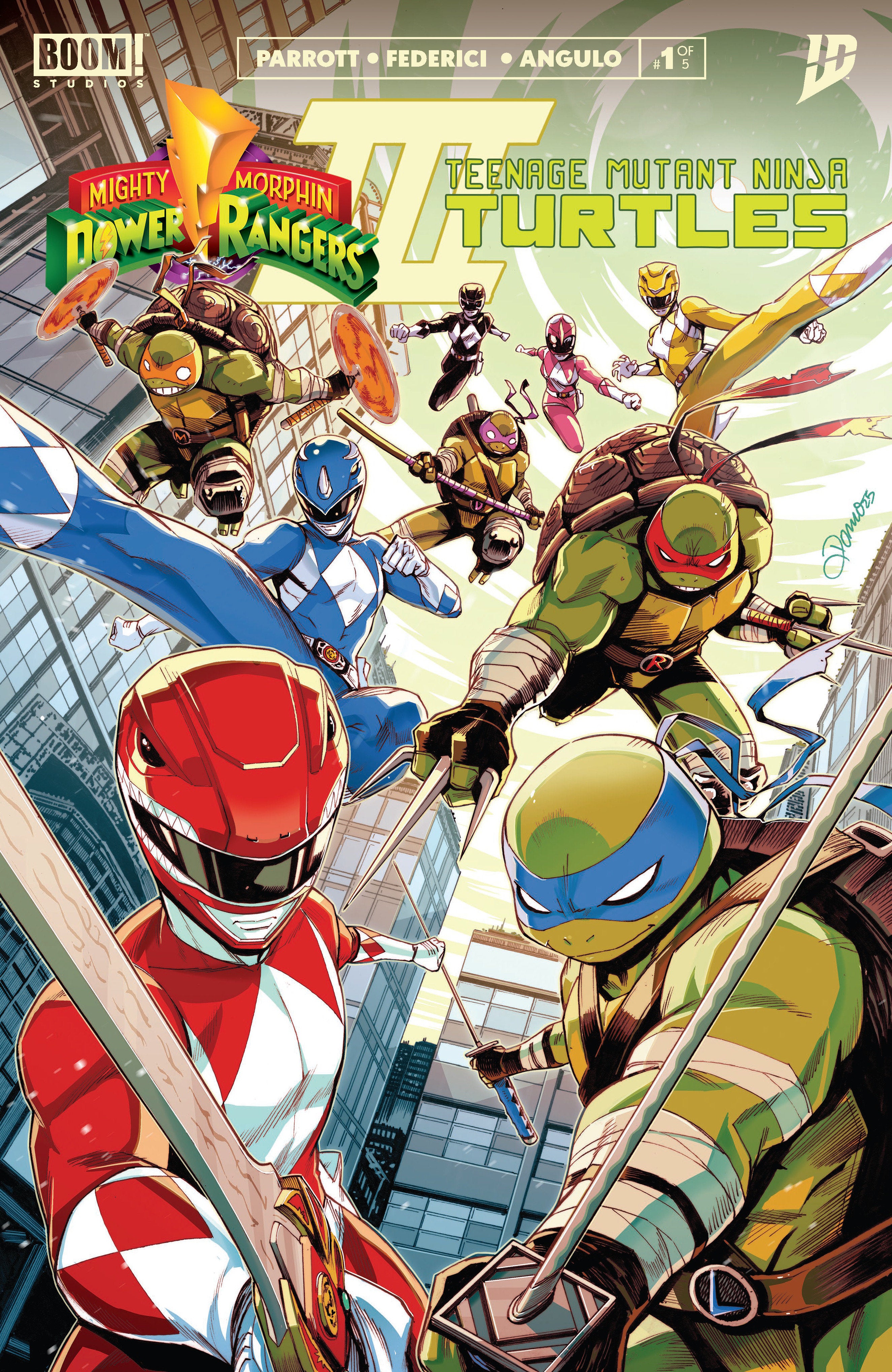 Mighty Morphin Power Rangers/ Teenage Mutant Ninja Turtles III #1 A Main (Dressed, Zonno) | Game Master's Emporium (The New GME)