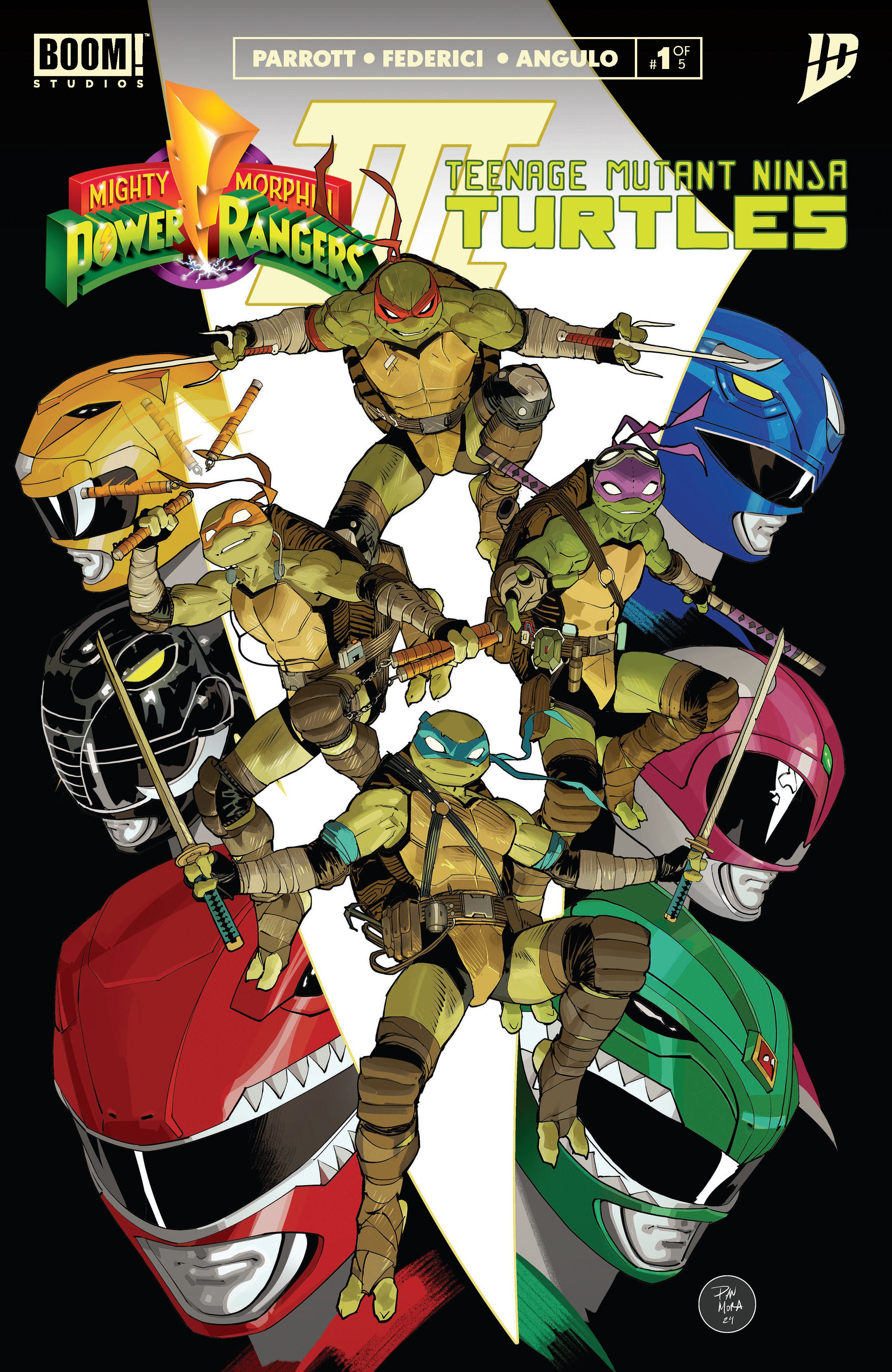 Mighty Morphin Power Rangers/ Teenage Mutant Ninja Turtles III #1 B Variant (Dressed, Mora) | Game Master's Emporium (The New GME)