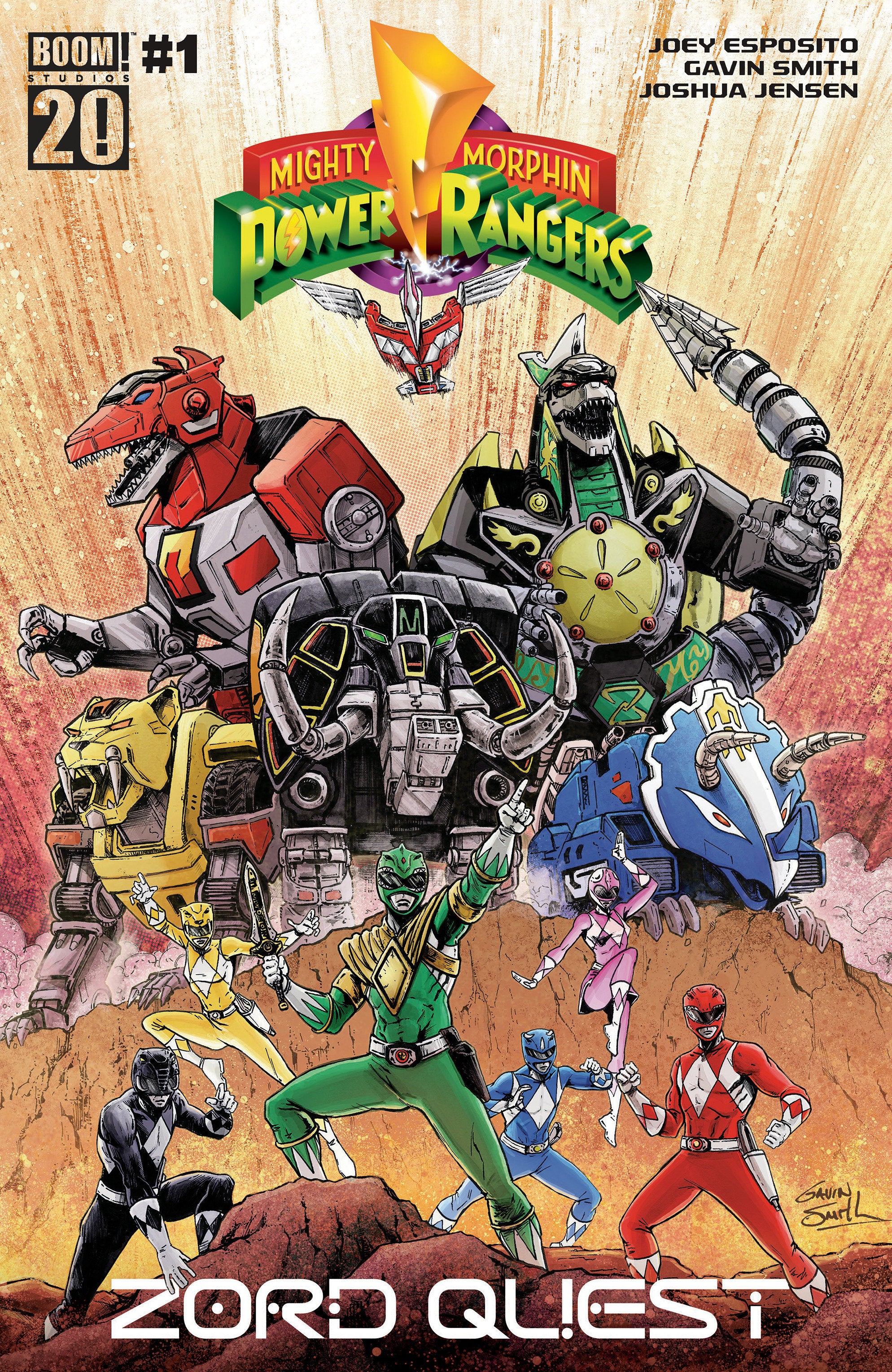Mighty Morphin Power Rangers: Zord Quest #1 A Main (Dressed, Smith) | Game Master's Emporium (The New GME)
