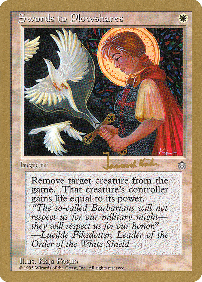 Swords to Plowshares (Janosch Kuhn) [World Championship Decks 1997] | Game Master's Emporium (The New GME)